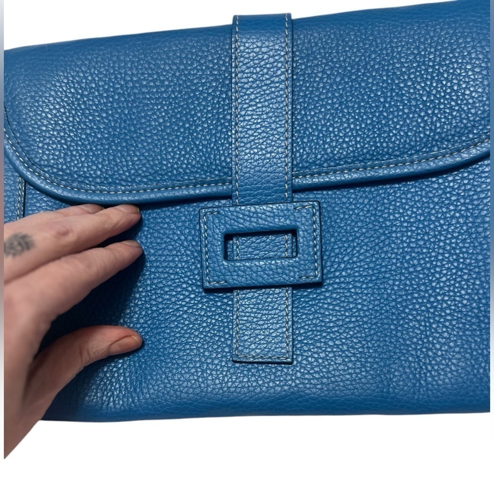 Laurent Effel Small Leather
Clutch blue purse handbag - Picture 2 of 8